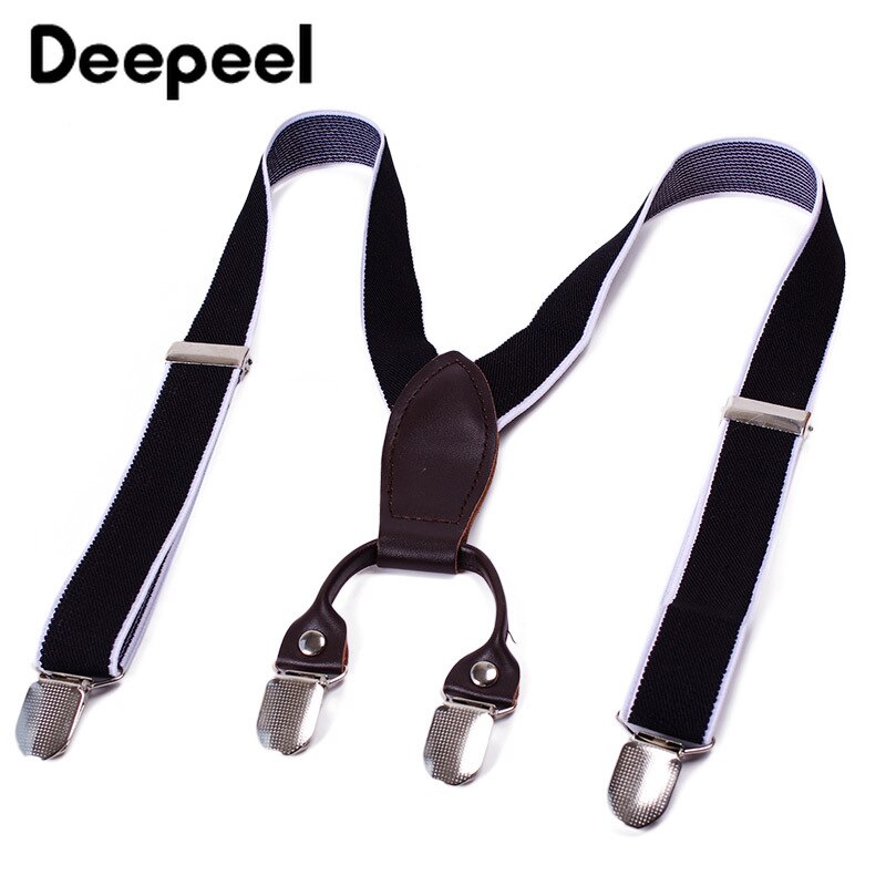 Deepeel 1pc 2*80cm Kids Elastic Suspenders Polyester Adjustable Clip-On Braces Suspender Child Jockstrap Costume Decoration