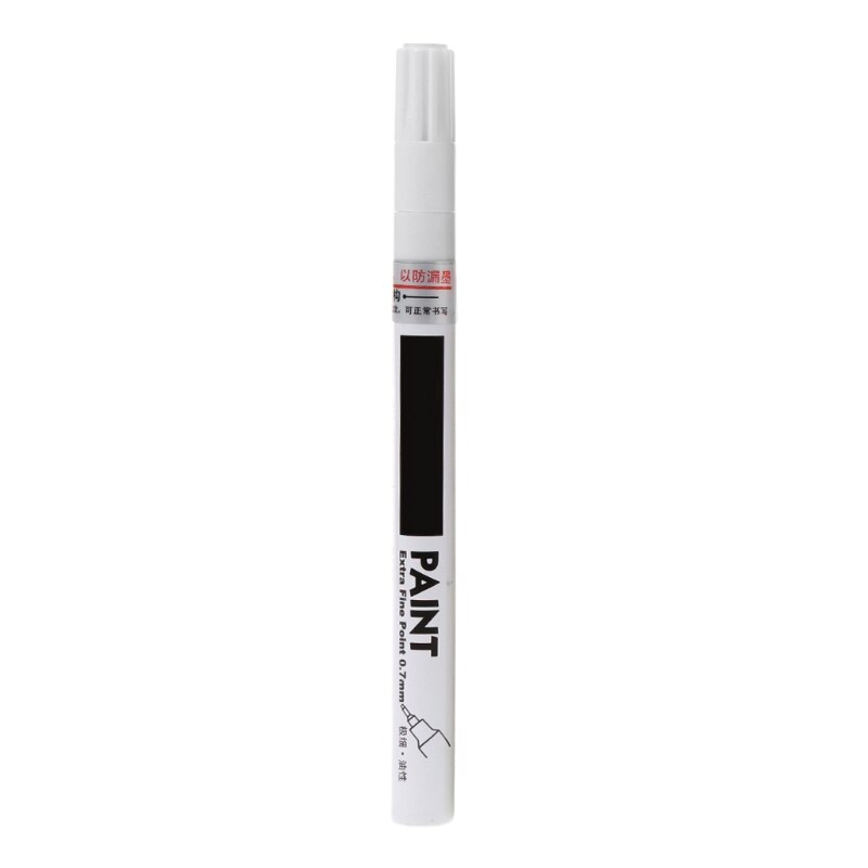 Versal 0.7Mm Extra Fine Point Permanente Verf Metallic Marker Pen Diy Art: WHITE