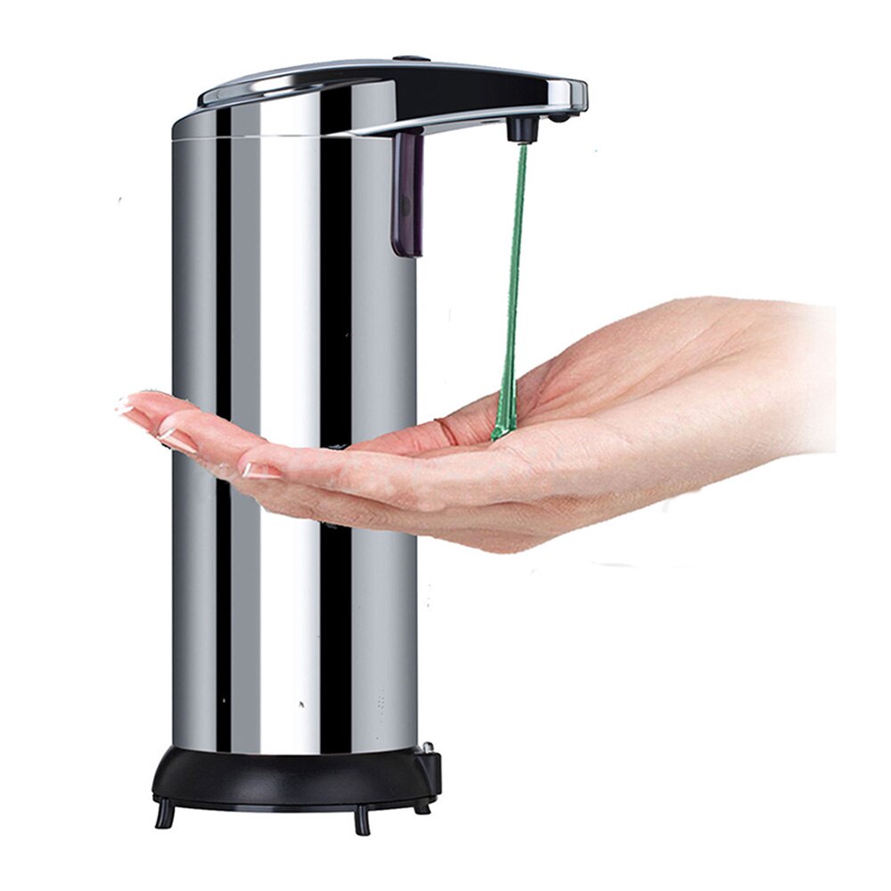 Edelstahl Automatische Seife Spender Infrarot Sensor Touchless Sanitizer Spender 250ml Für Schlecht Küche: 250ml B