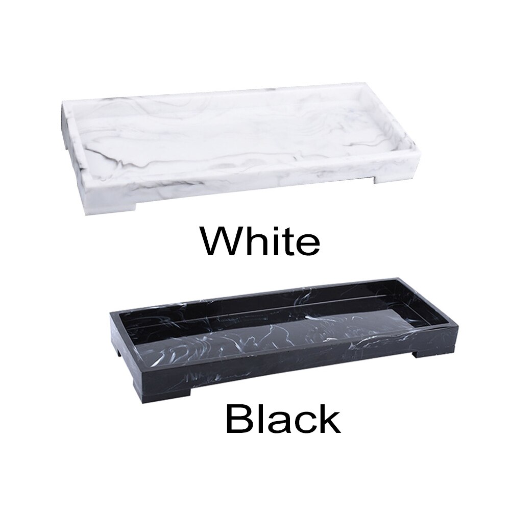 For Toothbrush Toothpaste Soap Towel Stotage Waterproof Chinese Style Toilet Accessories Bathroom Tray Marble Pattern Home Hotel