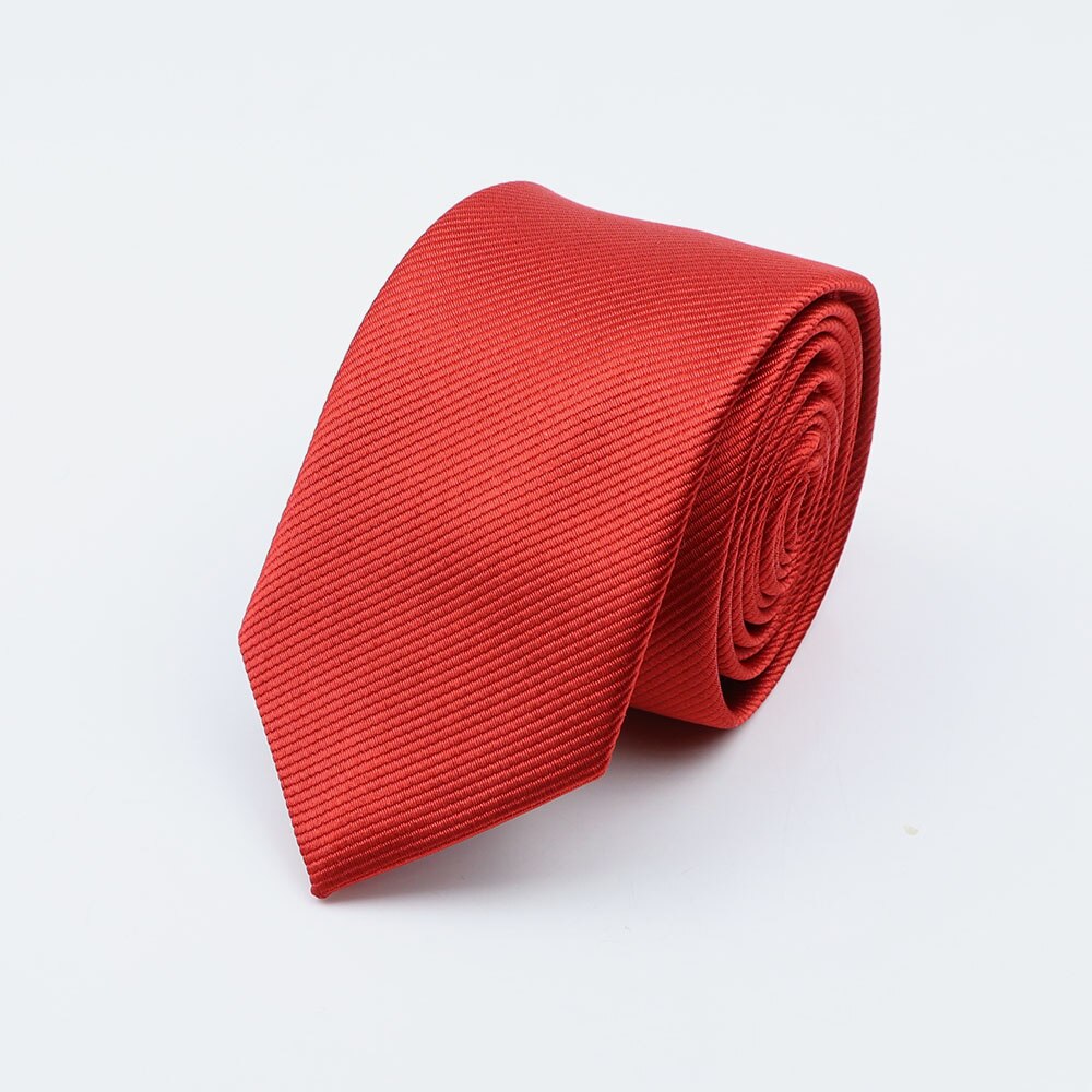Men Solid Classic Ties Formal Striped Business 6cm Slim Necktie for Wedding Tie Skinny Groom Cravat: 18
