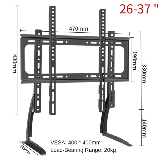 HILLPORT Universal TV Stand Base For 26''-80" Plasma LCD Flat Screen Height Adjustable Monitor Mount Arm Bracket Load DZX5: DZ67-DG411