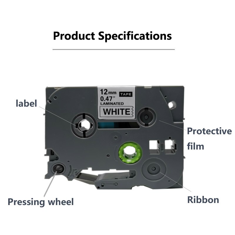 Security tape laminated Tze-se3 Tze-SE2 Tze-SE4 Tze-SE5 Tze-SE6 Label Tape Compatible Brother P-touch Printers PT-E500W PT-E100B