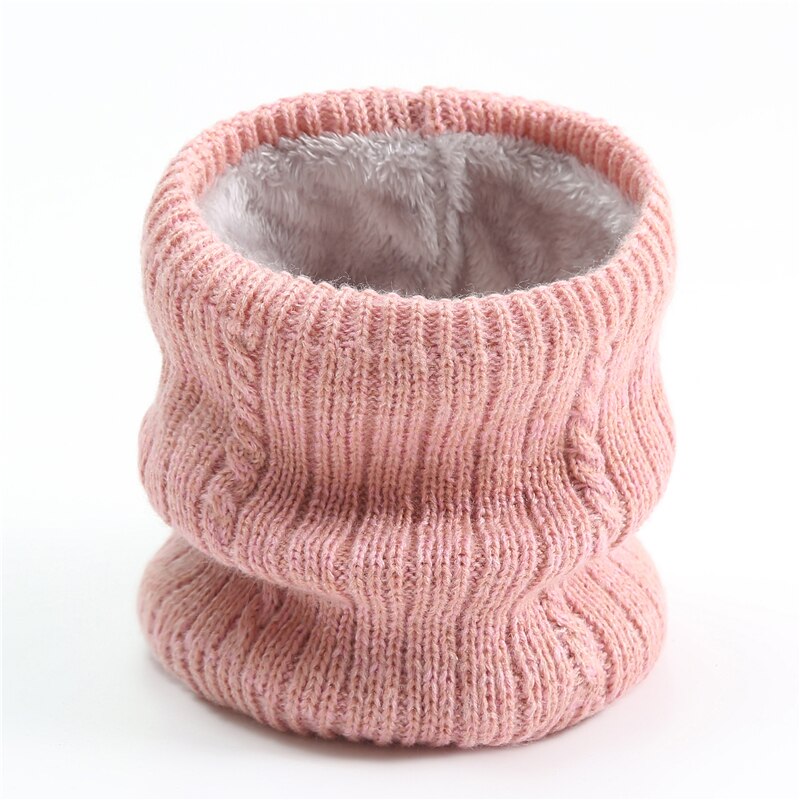 Femmes hiver anneau cou écharpe unisexe infini Snood tricoté écharpes cachemire femme fourrure solide col Bandana