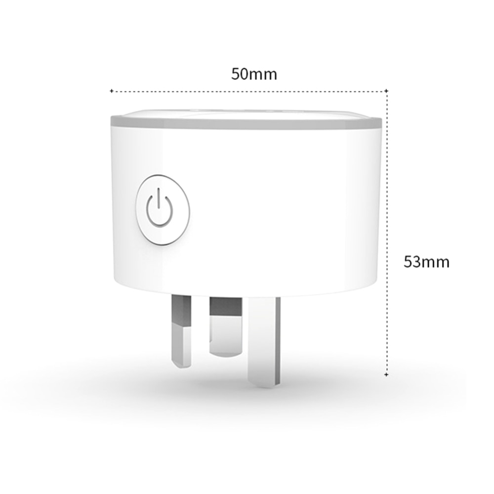 Smart wifi-stik wifi hjem smart au-stik med timerudtag strømstik strømmonitor fjernbetjening til android/ios telefonapp