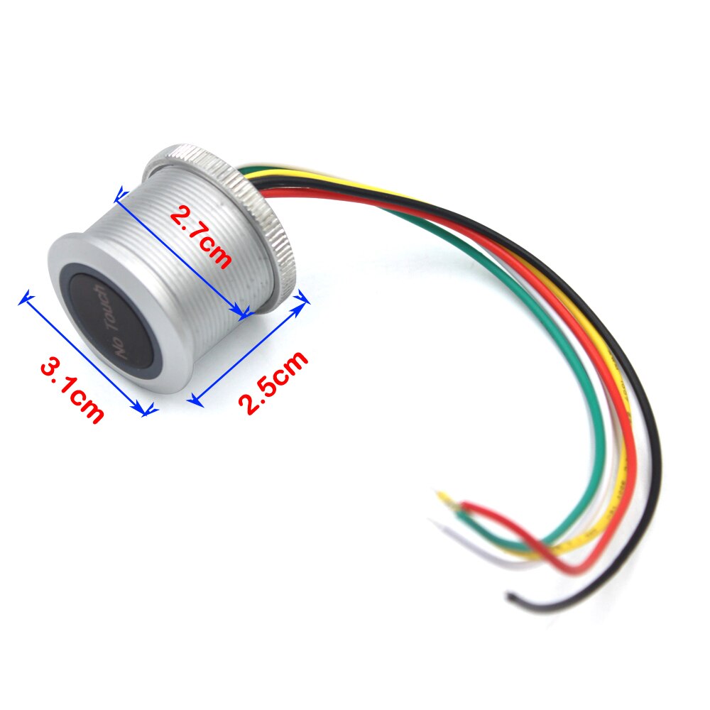 Bouton de sortie à capteur infrarouge, étanche IP68, sans contact, en acier inoxydable 304, système de contrôle d'accès