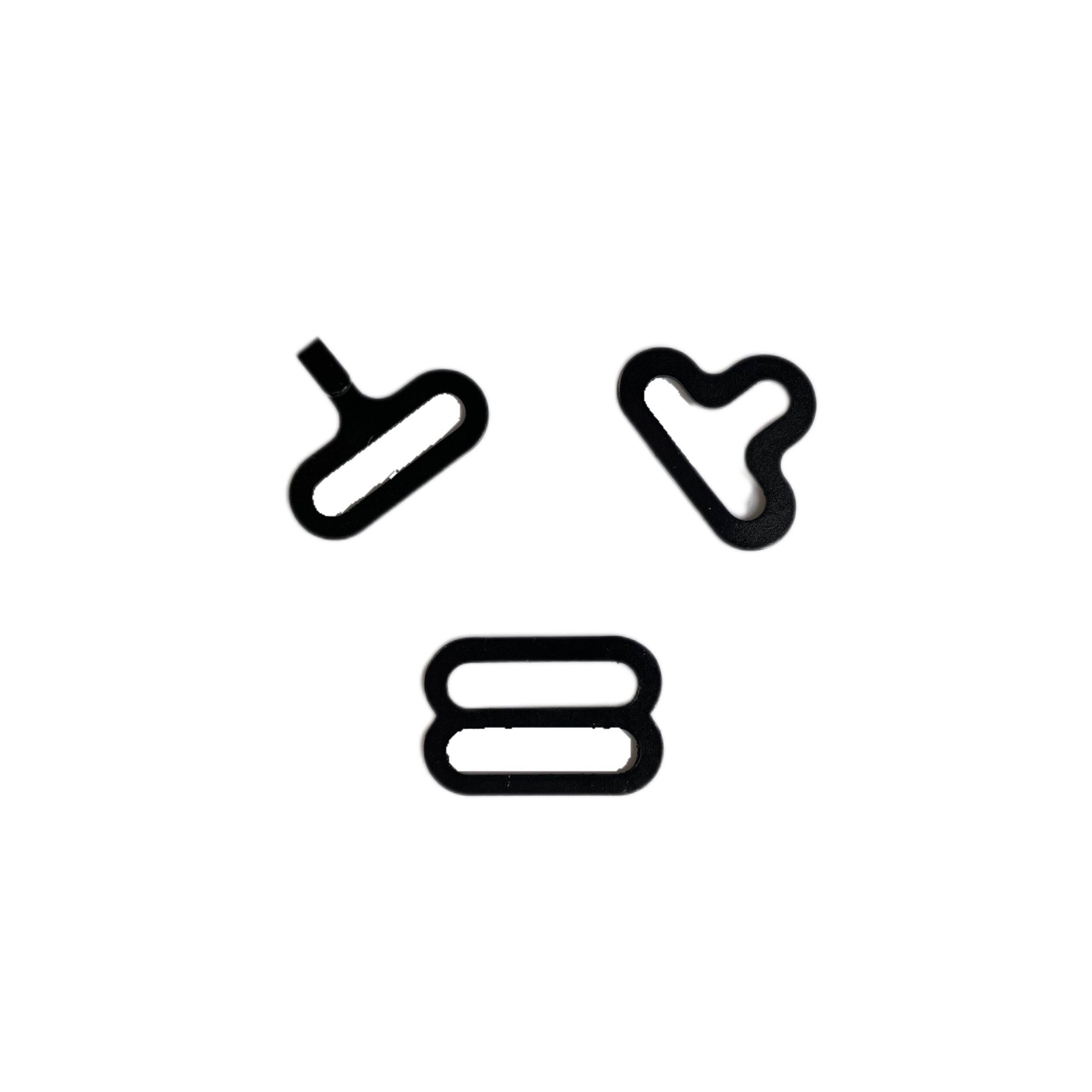 50 sets Vlinderdas Hardware Stropdas Haak Vlinderdas of Das Clips Fasteners om Verstelbare Bandjes op Vlinderdas dip