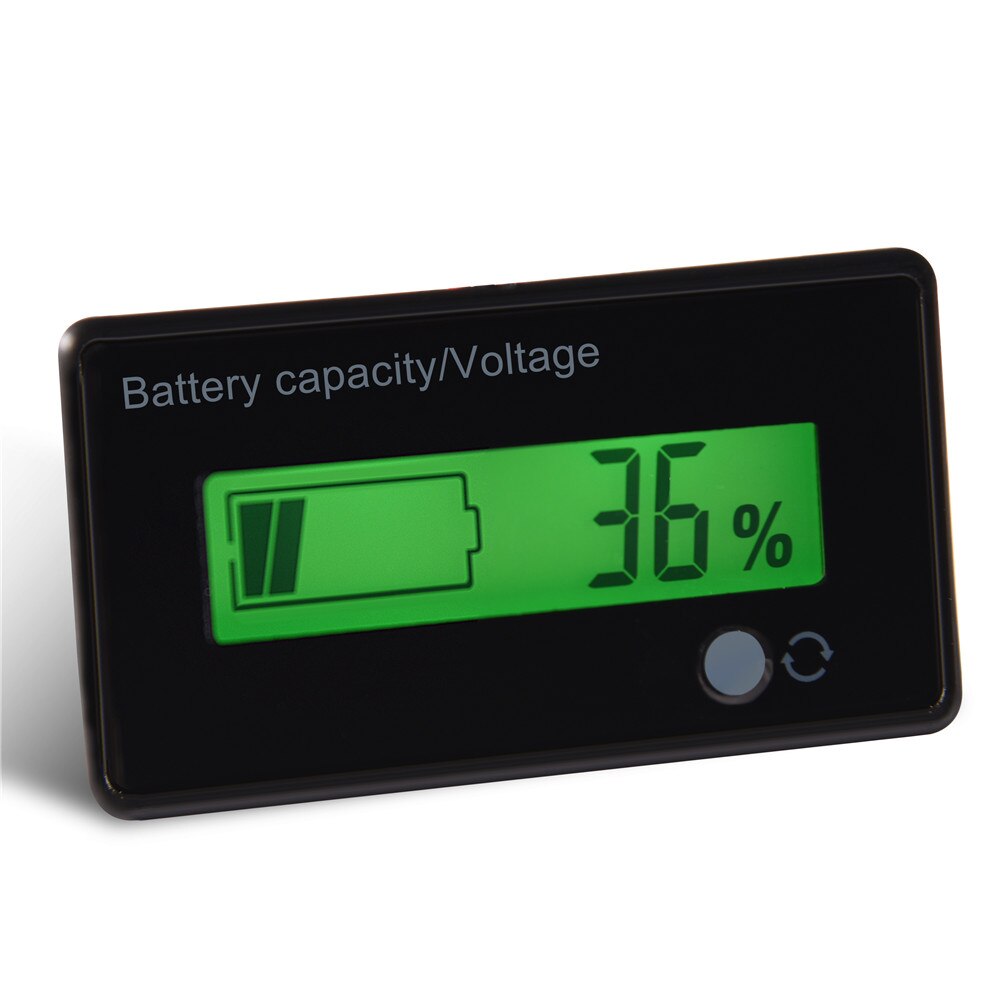 Green Backlit Lcd Display Battery Capacity Voltage Grandado 4893