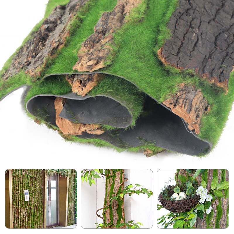 Simulation d'écorce d'arbre de , décoration de maison, jardin, égouts, faux arbre vert, mousse, décoration de mariage, arbre artificiel