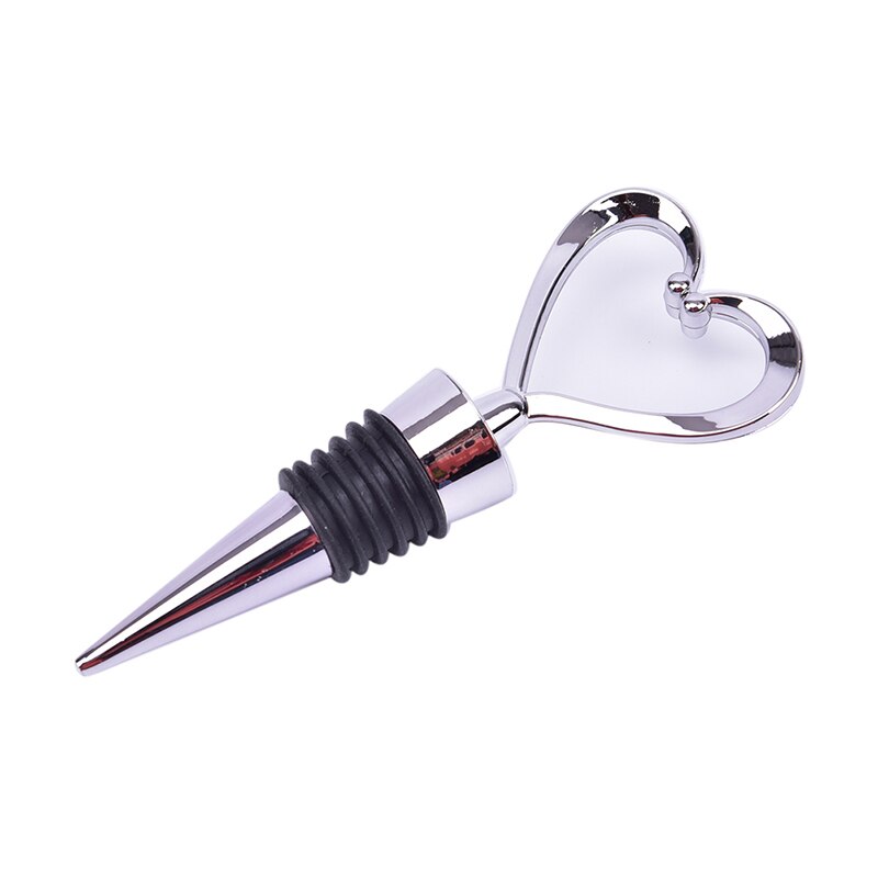 Tapón de botella en forma de corazón para vino tinto, champán, vino, de boda, cubierta de botella, accesorios de cocina, 1 unidad