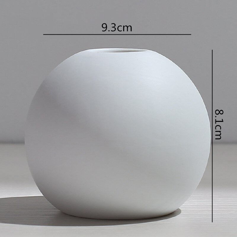 Vase en céramique abstraite, Arrangement de fleurs, artisanat hydroponique, ornements, accessoires de décoration de maison moderne, Vases blancs, décor: O