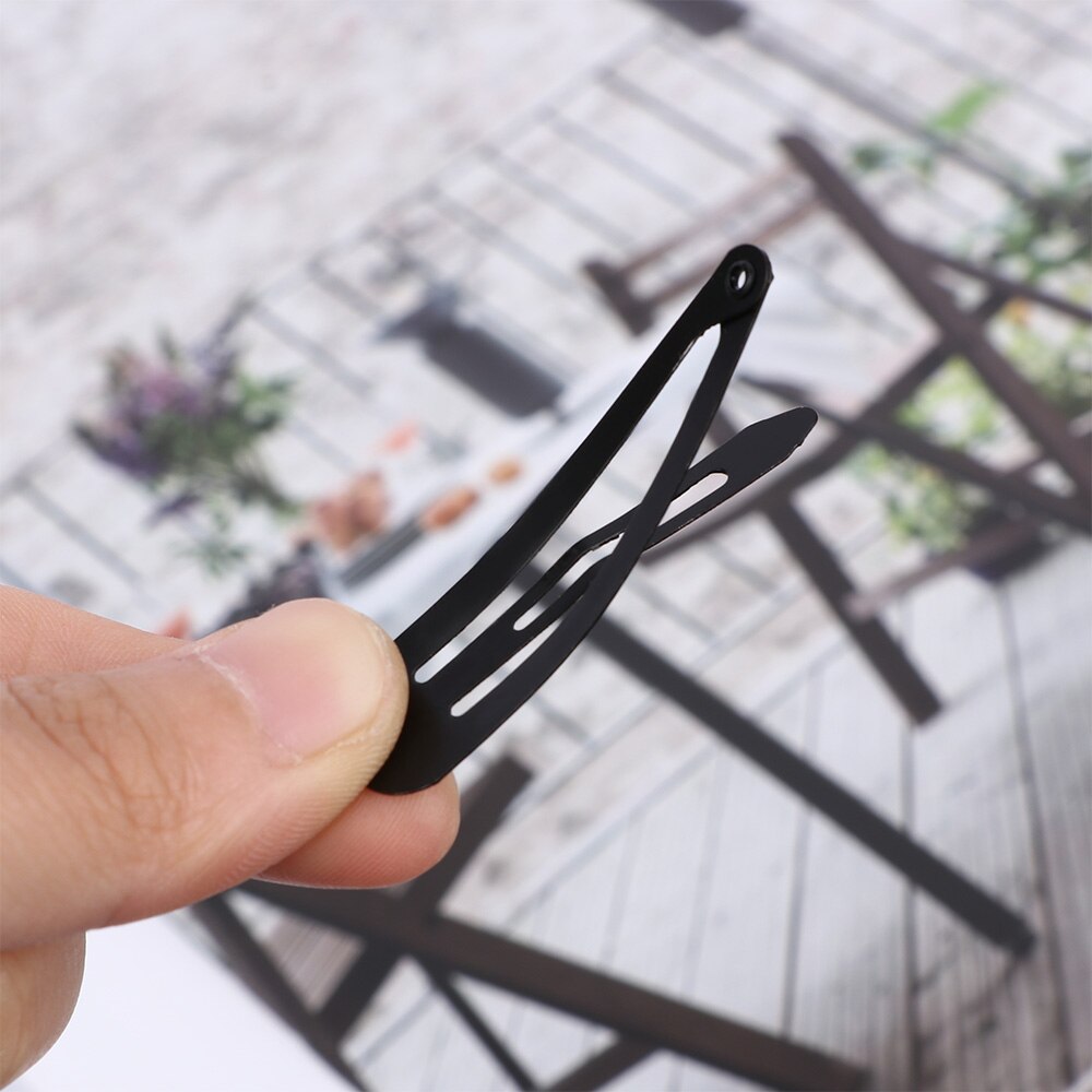 10 stuks bb haarspeldjes haarspeldjes zwarte kleur nieuwigheid meisjes basic haarspeldjes bb haarspeldjes metalen clips waterclips
