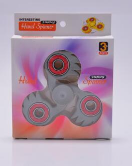Vingertop Gyro Handspin Gyroscoop Vingers Spiraal Stress Reliever Zweepslagen Top Speelgoed Hobby Klassieke Speelgoed Tol: Gray Fingertip Gyro