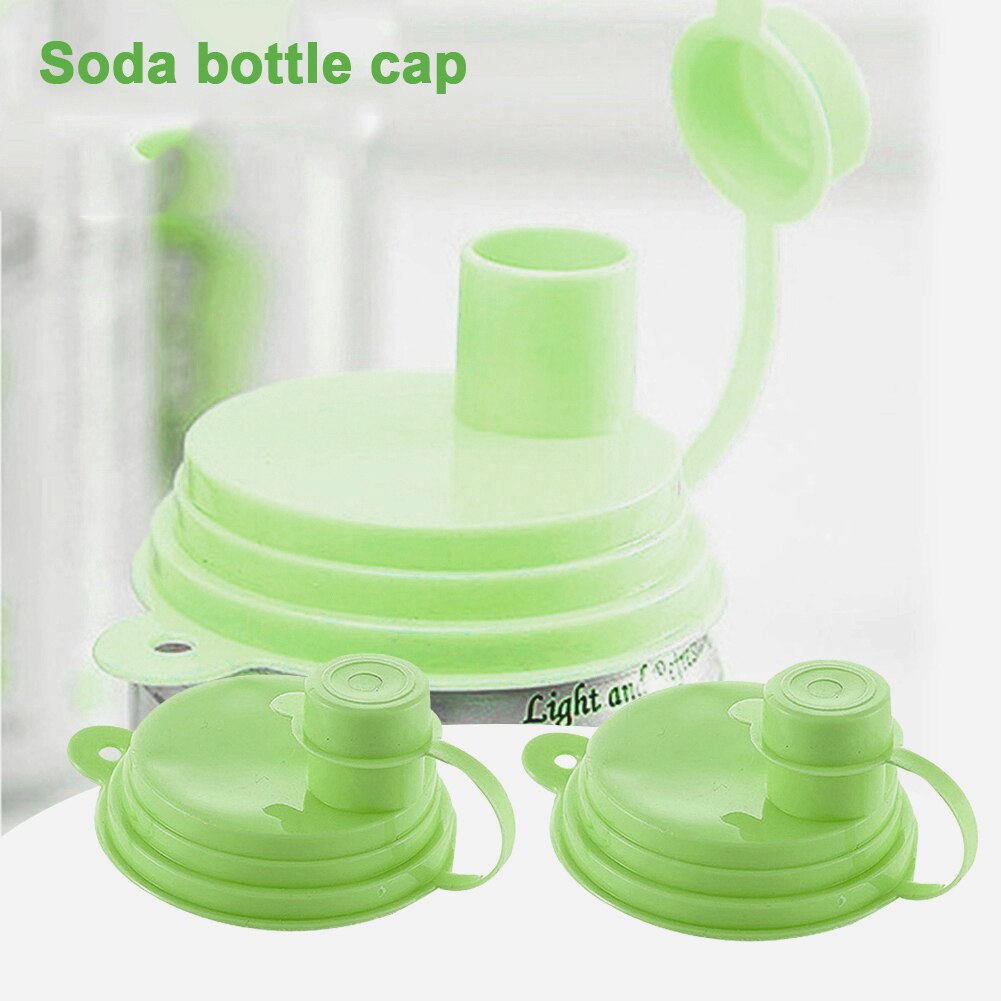 2 Stuks Silicone Lekvrij Cup Caps Afdichting Deksel Soda Drank Top-Pop Kan Cover Bier Drank Kan Cap Top cover Flip Protector Snap