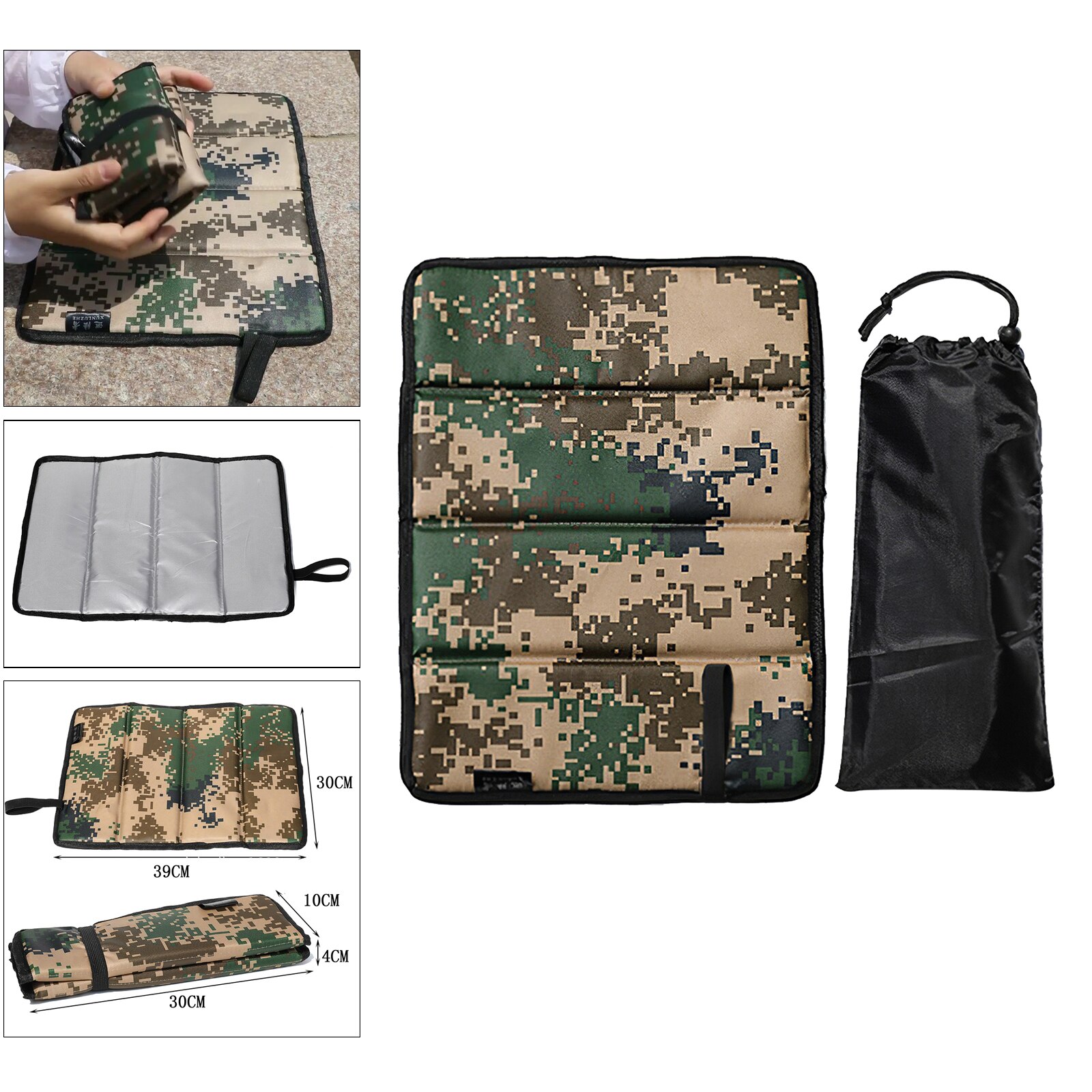 Foldable Foam Seat Moisture-proof Chair Cushion Seat Mat Travel Picnic