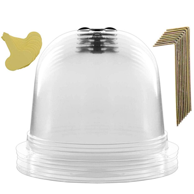 Genanvendelig plast drivhus have cloche dome plante dækker frostbeskyttelse frostbeskyttelse: Default Title