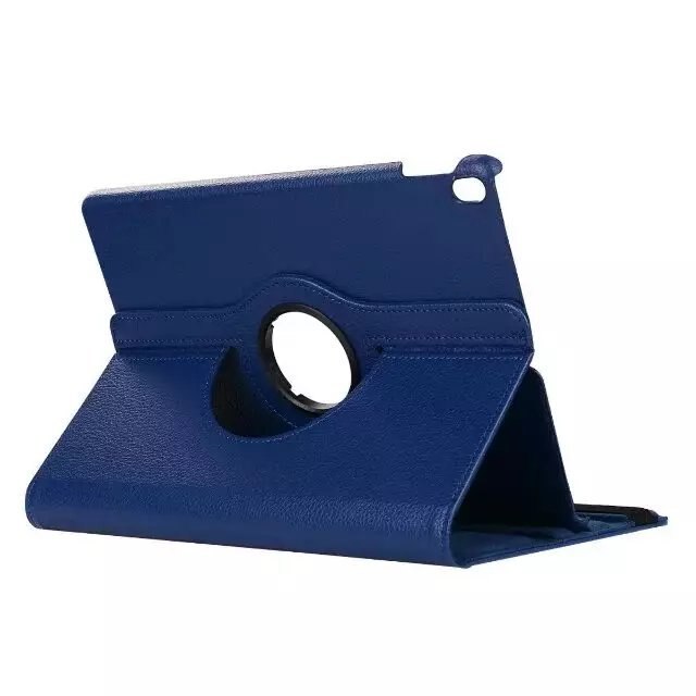 360 Caso Rotativo para Samsung Galaxy Tab 10.1 2019 T510 SM-T510 Wifi SM-T515 T515 Flip Fique Capa De Couro PU LTE Casos Fundas: T510 T515 dark blue
