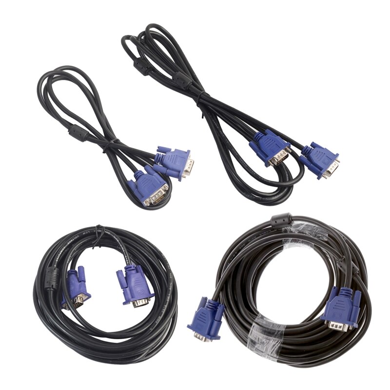 1,35 m/3/5/10m VGA 15 Stift Stecker Auf Stecker Verlängerung Kabel Für PC Laptop projektor HDTV