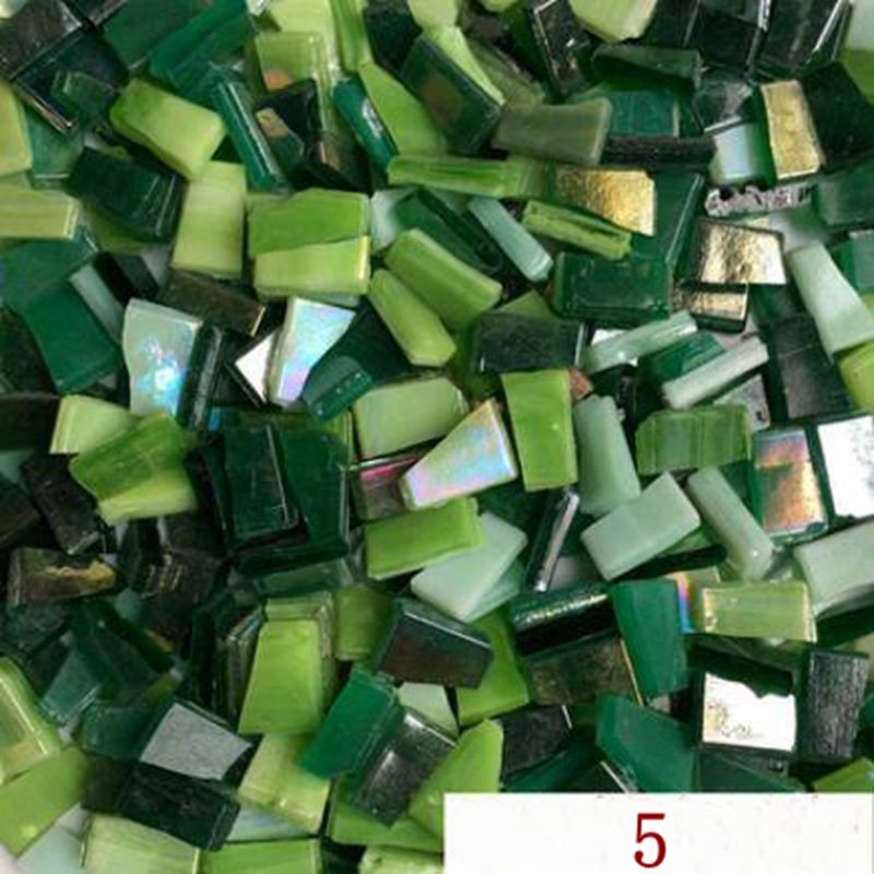 100g tee itse sekoitettu väri mosaiikki lasi peiliinlay laatat tee itse seinä käsintehdyt materiaalit askartelu kodin sisustus aaa 0883: Väri 5