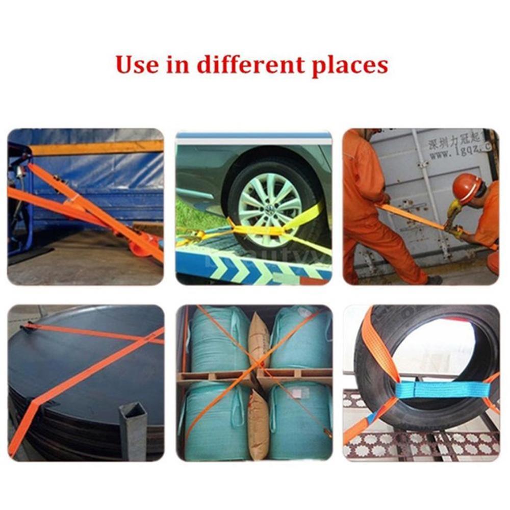 Heavy Duty 500Kg Stalen Dubbele Lock 1 "Ratel Voor Tow Platte Bed Auto Hauler Ratchet Tie Down band