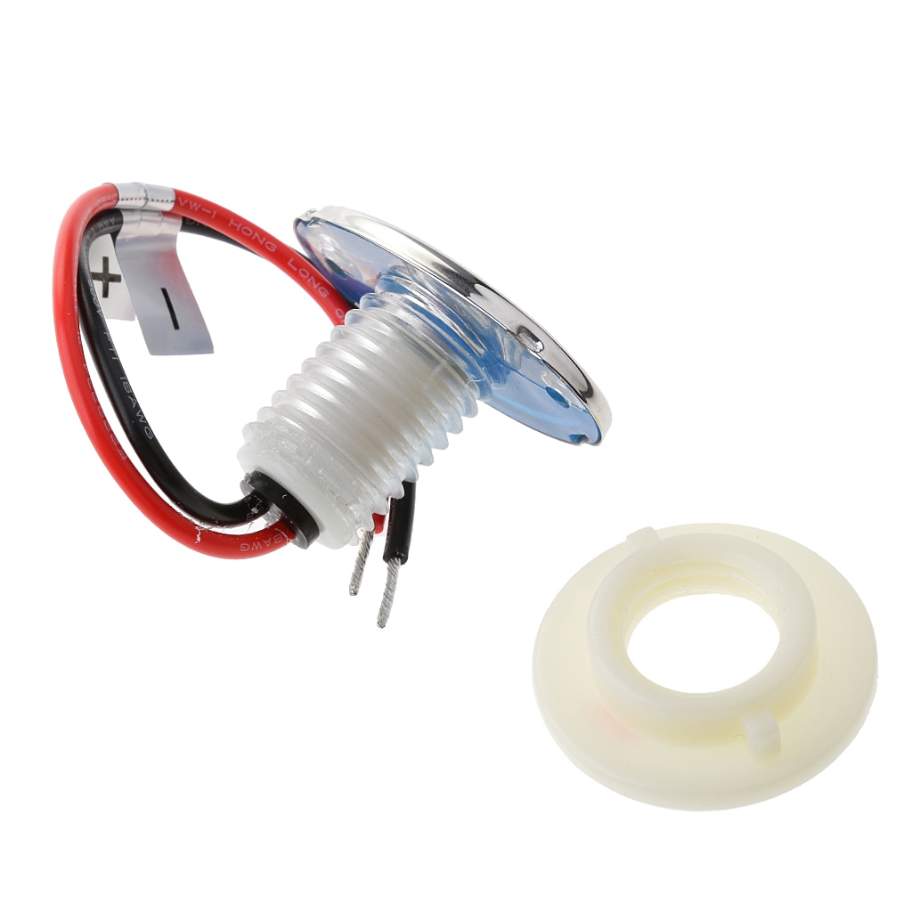 Boat LED Down Courtesy Light Accent Stainless Bezel Clear Lens Warm White 10-14V Boat Accessories Marine