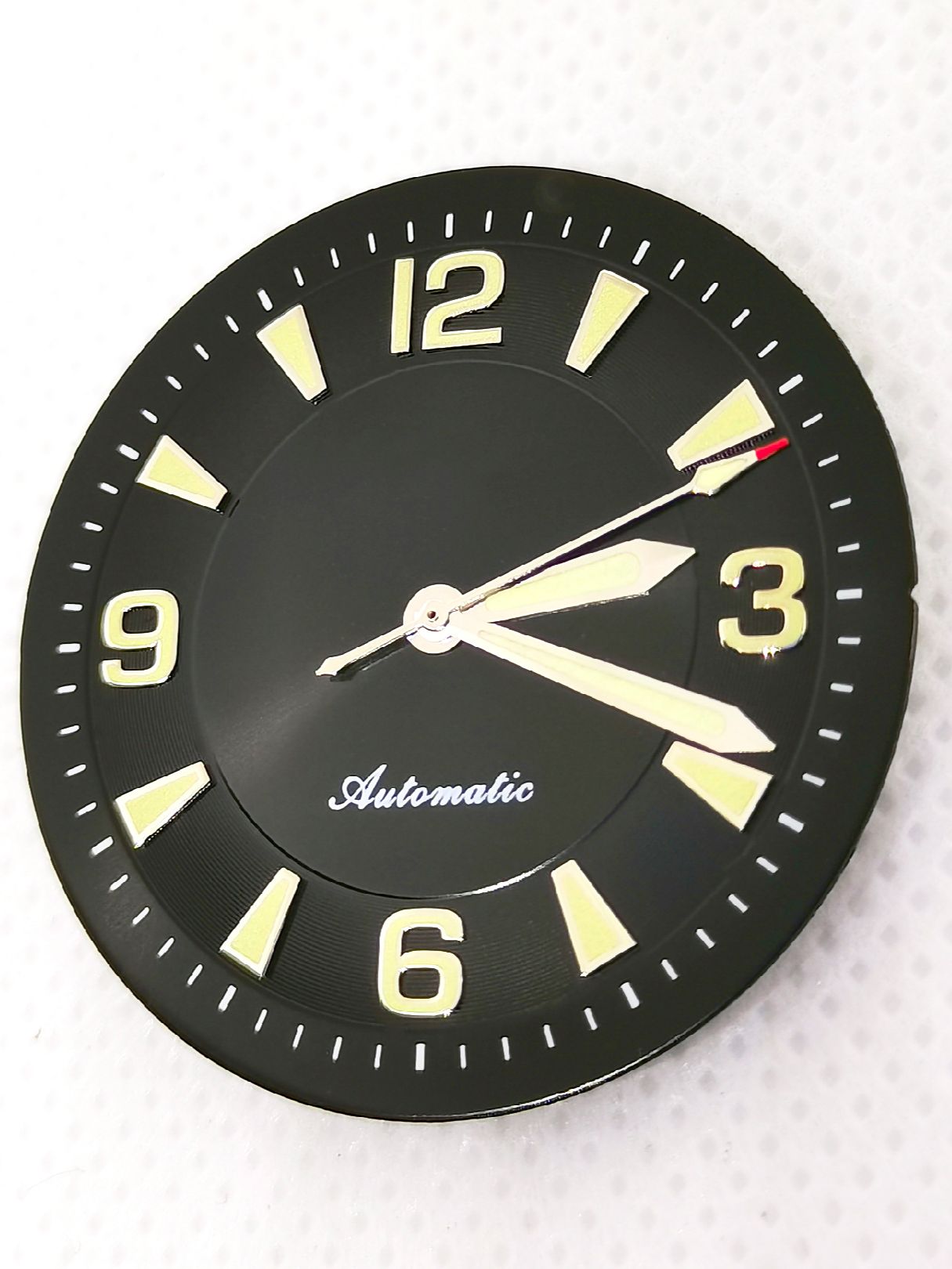 34.5MM green night light dial and hour hand for eta 2824/2892/2839 automatic mechanical movement: Black Green