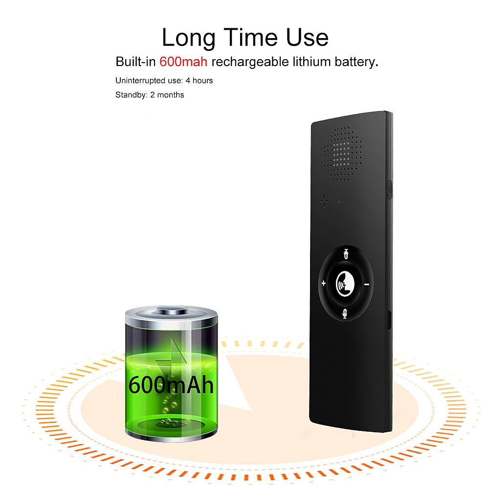 T6 Vertaler Multi-Talen Smart Instant Voice Offline Bluetooth Foto Vertaling Draagbare Aanpassen Aan Lawaaierige Omgeving