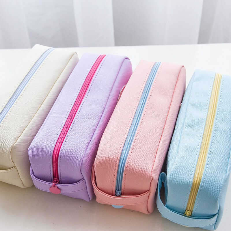 Pensils, cartuchera escolar, fruta de PU, gran capacidad, papelería, bolsa de lápices, equipaje bolso organizador, suministro de lápices escolares para niño y niña