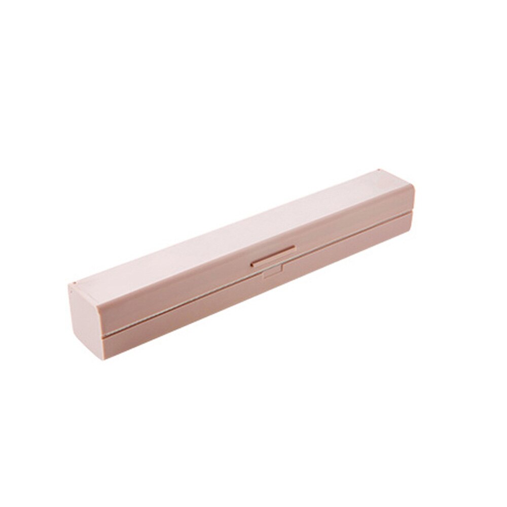 Conserveermiddel Film Snijders 1Pcs Cling Voedsel Wrap Cutter Plastic Wrap Dispenser Opslag Houder Eenvoudige Stijl Keuken Accessoires: Pink