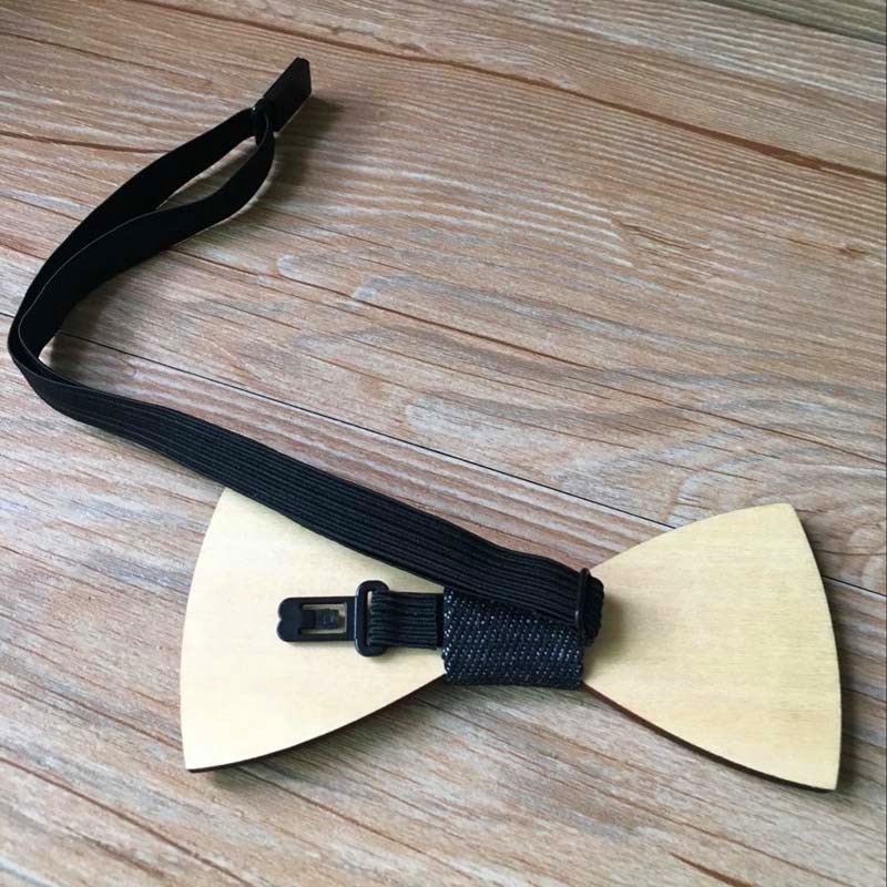 Original Holz Bogen Tiet Gentleman Bräutigam holz krawatte Schmetterling Hochzeit Party Bogen Krawatten Schmetterling Holz Krawatte Für Mann