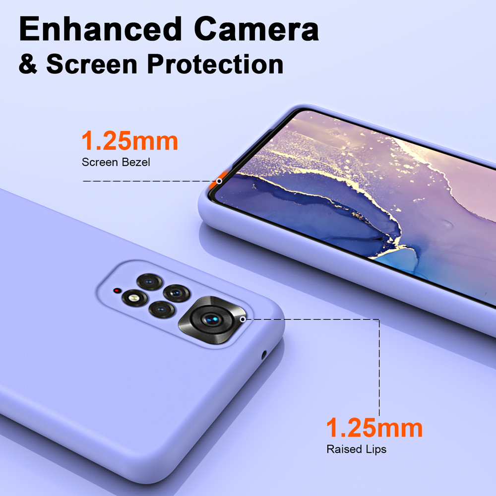 Coque en silicone liquide antichoc pour Xiaomi Redmi Note 11 Pro, 12 Pro, 4G, 5G, 11 S, 11 Pro, 2022