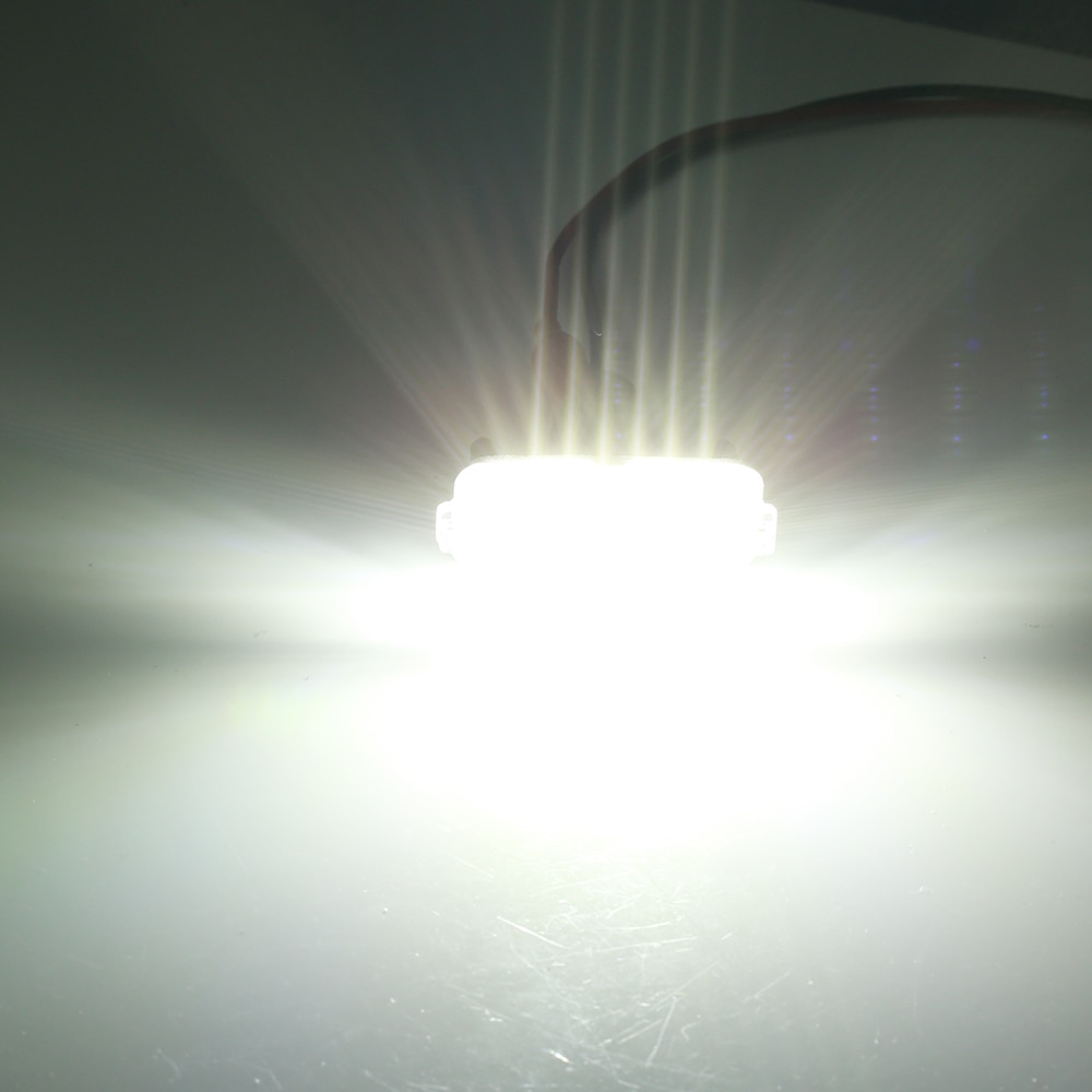 Luz Led blanca para matrícula de coche, lámpara CANbus para Toyota Yaris/Vitz Camry Corolla Prius C Ractis Verso, 2 uds.