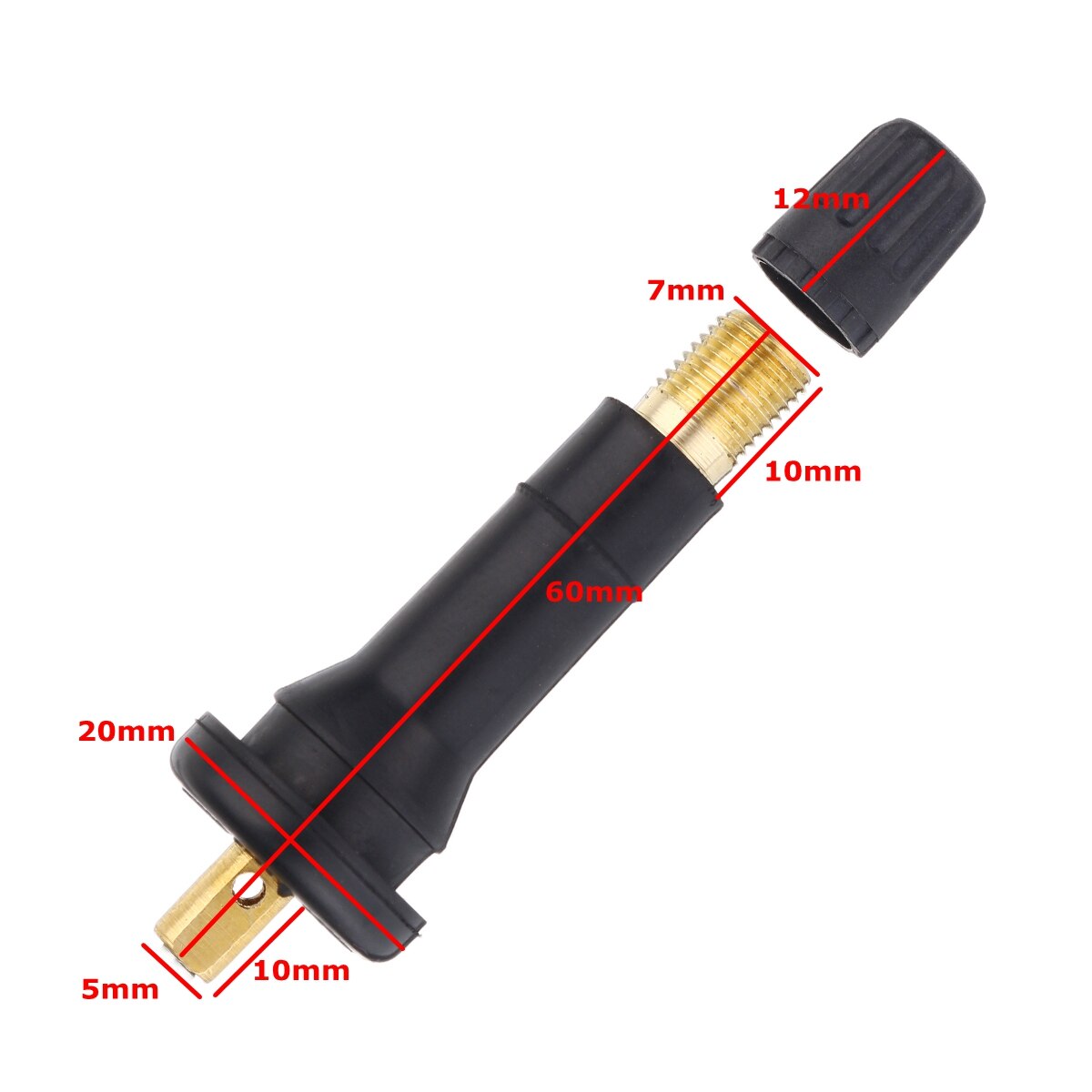 407001628r 4 st typ däcktrycksensor ventiler stammar munstycken för citroen / chevrolet / dacia / ford / peugeot / renault / subaru / vauxhall
