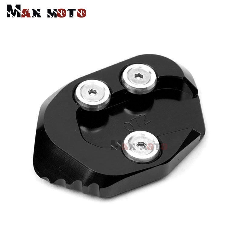 Voor HONDA CB1000R CB 1000R CB1000 R Motorcycle CNC Kickstand Voet Side Stand Extension Pad Ondersteuning Plaat Vergroten stand: Black