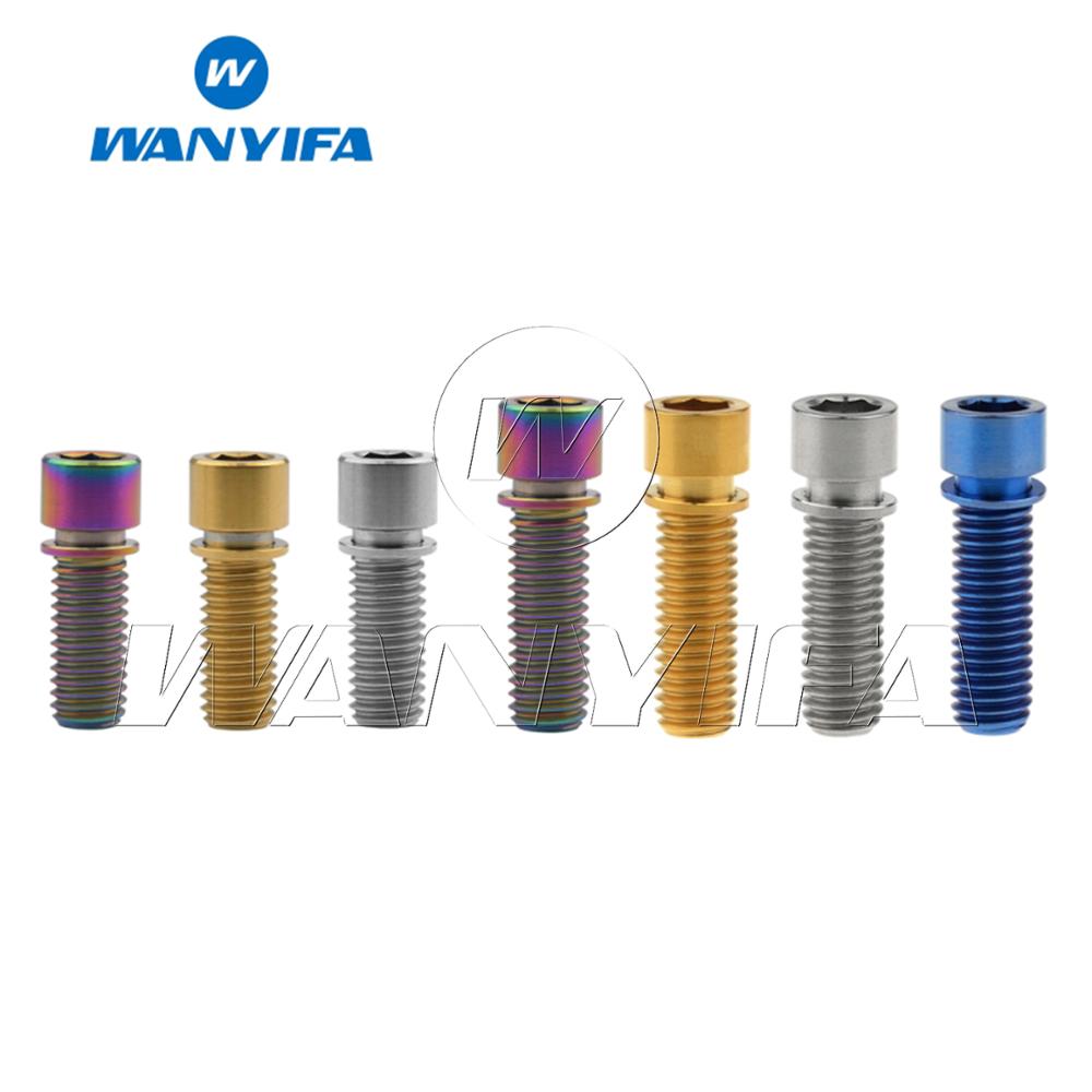 Wanyifa Cycling Titanium Ti Allen Head bolt M8x20 25mm for BMX Stem Bike Screws Bicycle Stem Bolts