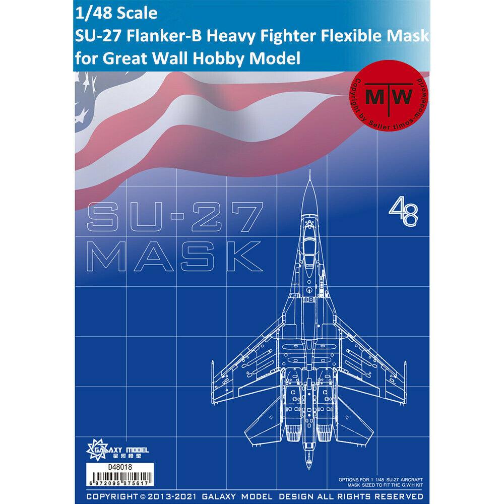 GALAXY D48018 1/48 scale SU-27 Flanker-B Fighter Flexible Mask for Great Wall Hobby model