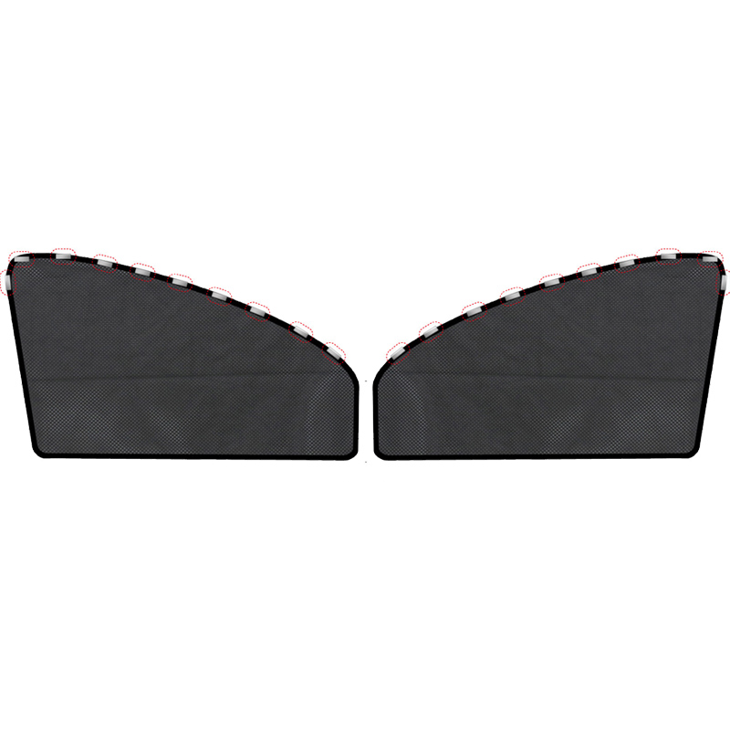 1 ~ 4PCS Magnetische Auto Sonnenschutz Vorhänge Sommer Schutz Seite Fenster Shades Faltbare Auto Sonnenschutz Vorne Hinten Auto zubehör: MULTI