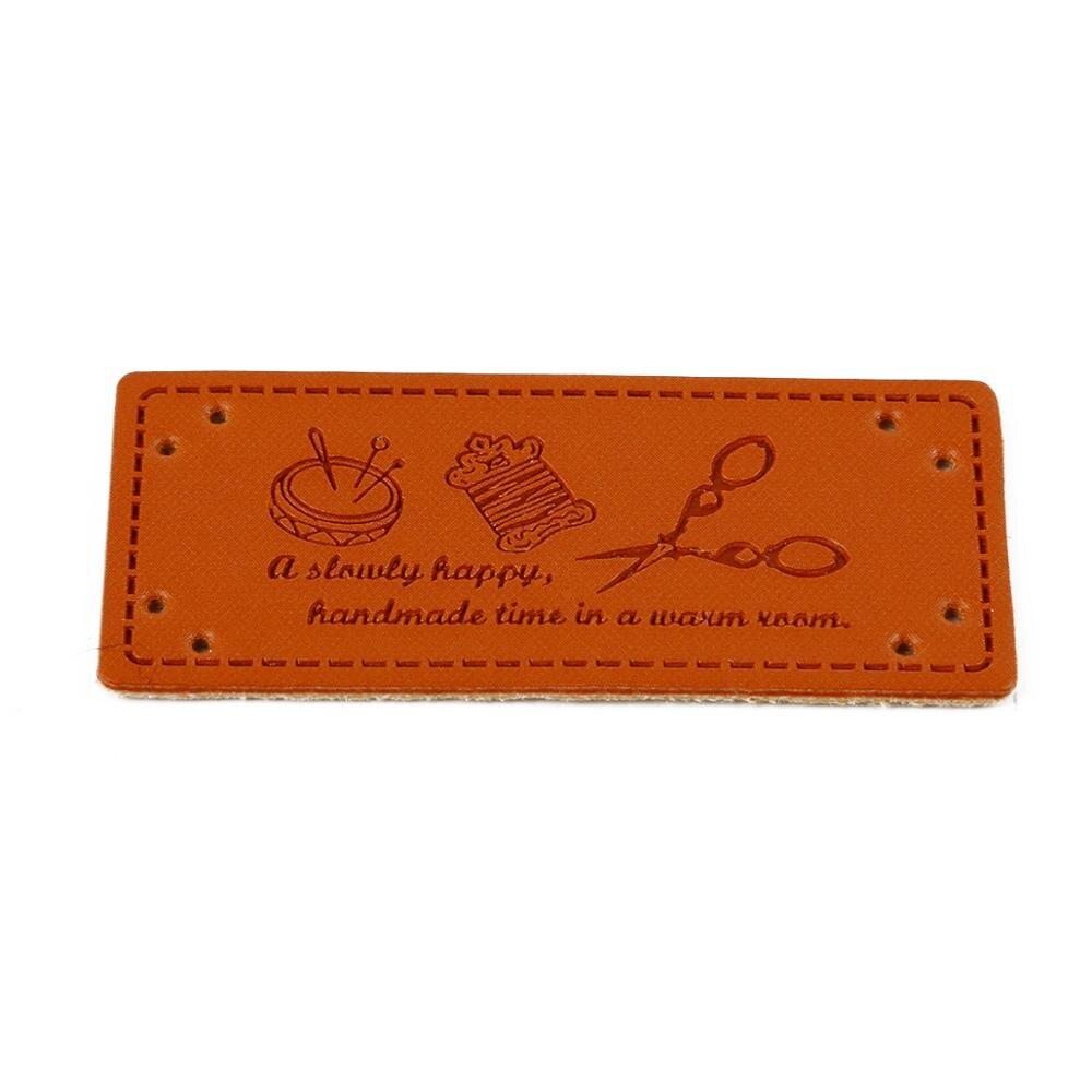 10 stuks letterpatroon pu-leren labels rechthoekig reliëflabel diy vlaglabels voor kleding, schoenen, tassen, kleding, naaiaccessoires: Stijl 01