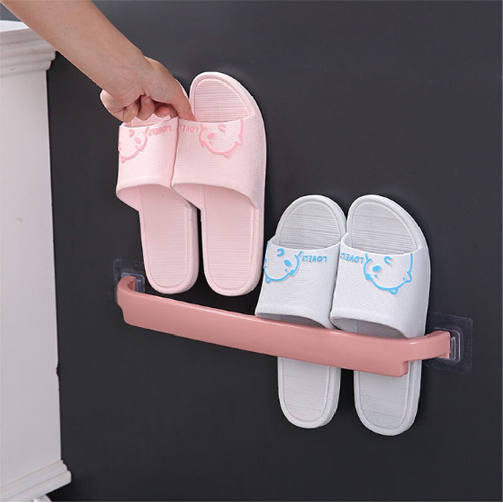 Soporte de plástico autoadhesivo para toallas estante Adhesivo de pared para colgar toallas de cocina, colgante para papel higiénico