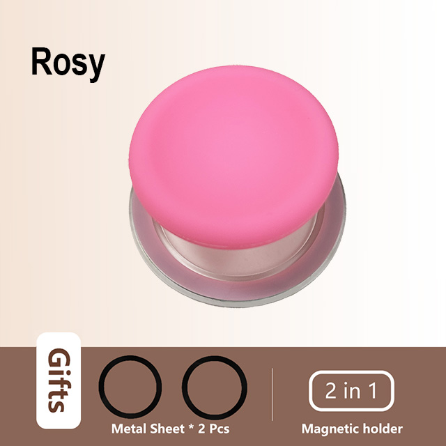 For Magsafe Magnetic Mobile Phone Grip Tok Holder For IPhone 15 Samsung Socket Pocket Support Mac Safe Ring Finger Folding Stand: Pink