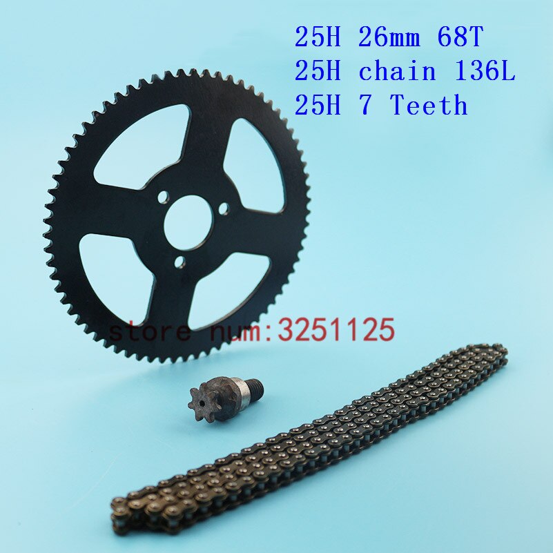 Mini Moto Drive System 25H 136L Links Loops Chain ... – Vicedeal