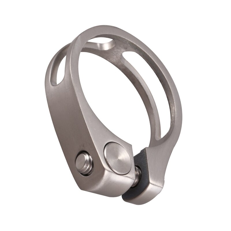 Titanium zadelpen mountainbike racefiets zadelpen titaniumlegering zadelbuisklem titaniumkleur  - 27.2mm