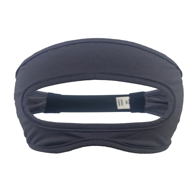 Umweltfreundliche stoff-augenmaske, atmungsaktiver bezug, kompatibel mit oculus quest 2/ , quest 2 und htc vive, elastisches schweißband: Grau