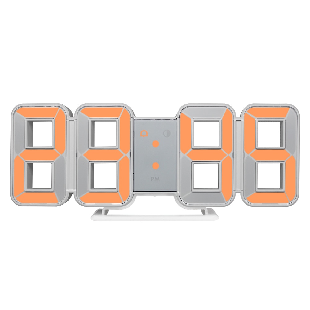 Zegar ścienny 3D doprowadziło duży czas kalendarz temperatura biurko stół Morden projekt cyfrowy zegarek automatyczne podświetlenie Dom dekoracje budziki