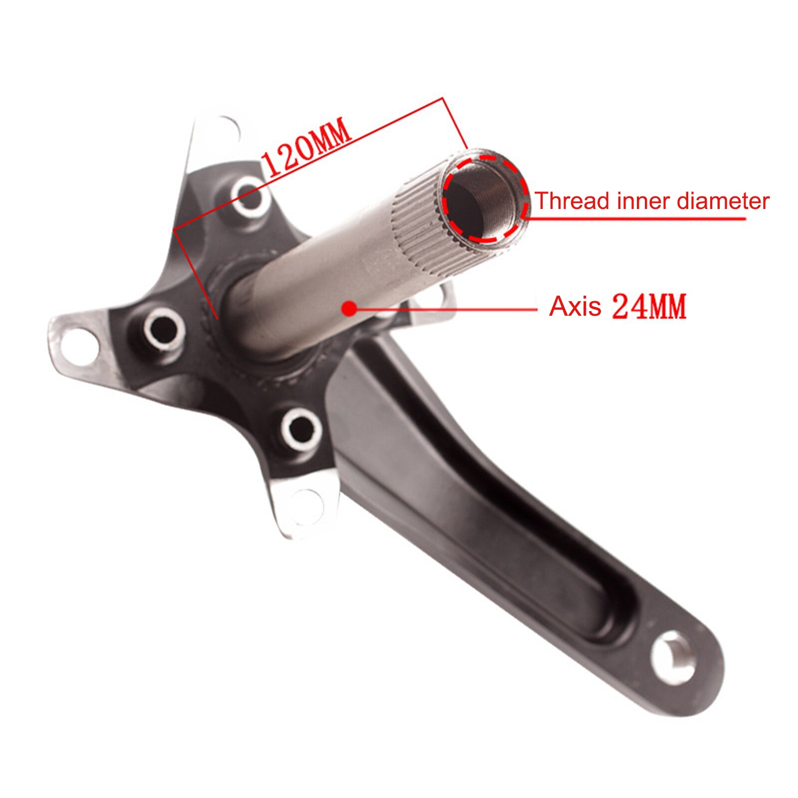 Universal MTB Bike Crankset Aluminum Alloy 104 BCD Bicycle Crankset Road Bike Crank Bicycle Part Accessories 152mm 165mm