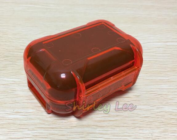 High End Earphone Accessories Waterproof Box Resistance Protective Case Portable Storage Bag Box Earphone Accessories: Orange
