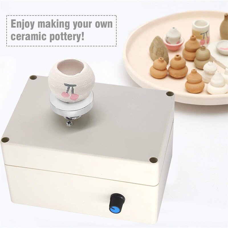 USB Pottery Wheels Electric Pottery Wheel Machine Mini Clay Throwing Making Ceramic Machine DIY Craft Ceramic Clay Potter Kit