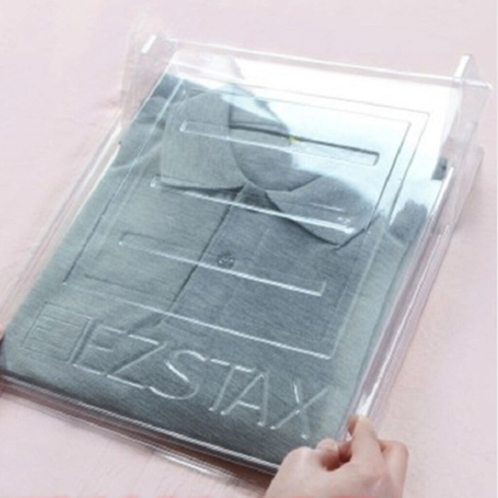 10 Layer Fast Clothes Fold Board Clothing Organization System Shirt Folder Travel Closet Drawer Stack Household Closet Organizer