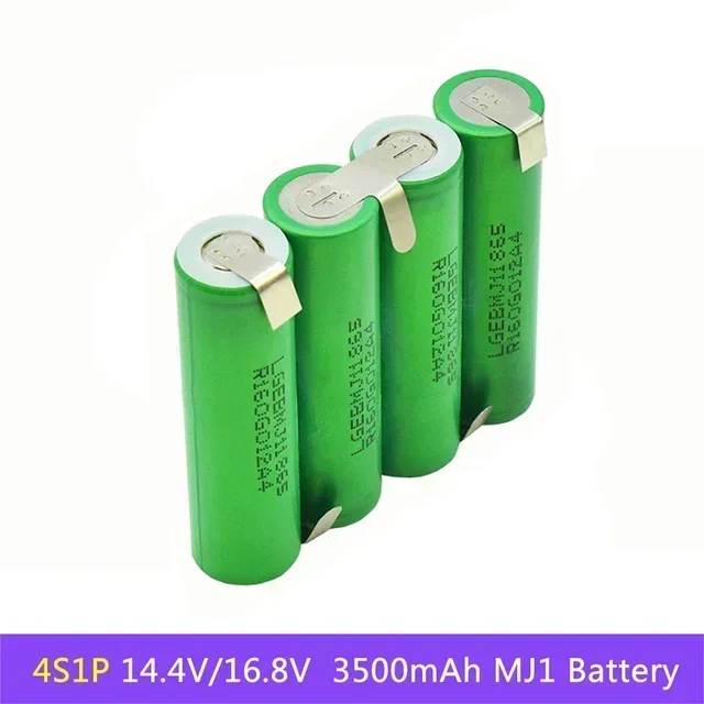 Batterie de rechange MJ1, 18650 mAh, 20 A, 3S, 4S, 5S, 6S, 8S, 3500 V, 7.4V, 12.6V, 18V, 14.8V, 25.2V, 29.6V: Beige