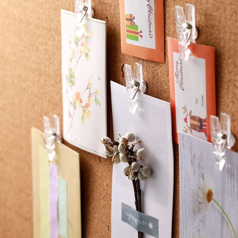 Push Pin Clips Plastic Push Pins for Cork Board Tacks Mini Photo Clips Decorative Pins Thumbtack Paper Clips Pushpins